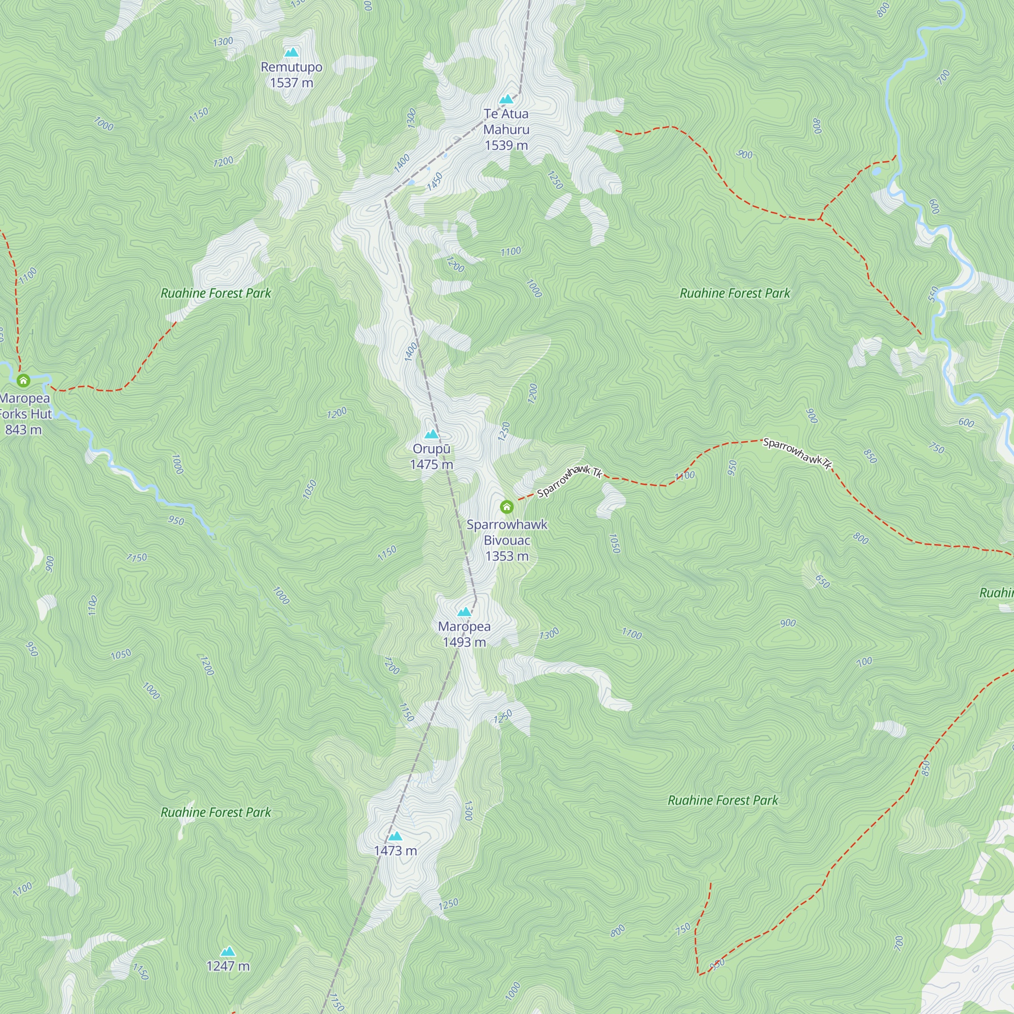 Sparrowhawk Bivouac map