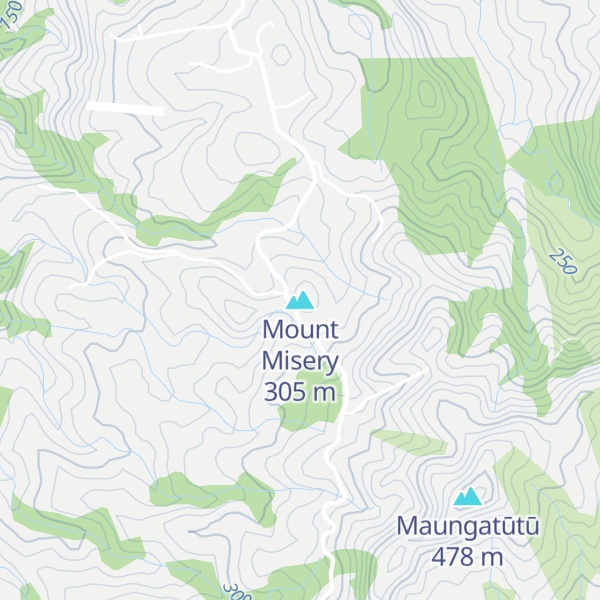Map of Mount Misery