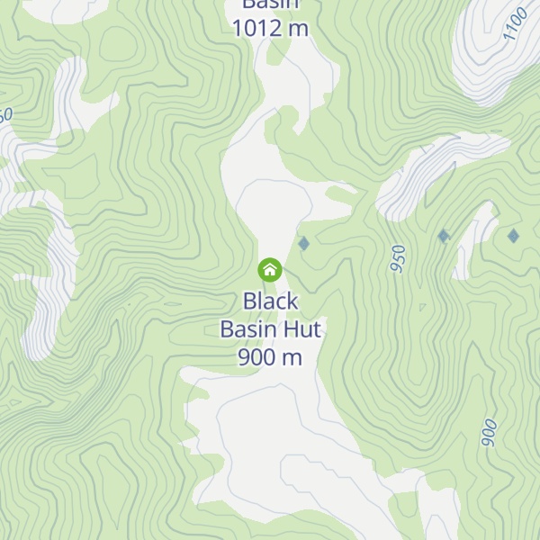 Map of Black Basin Hut