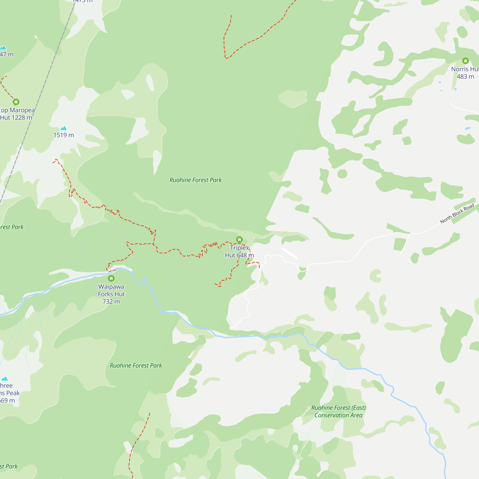 Triplex Hut map