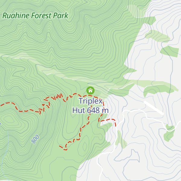 Map of Triplex Hut