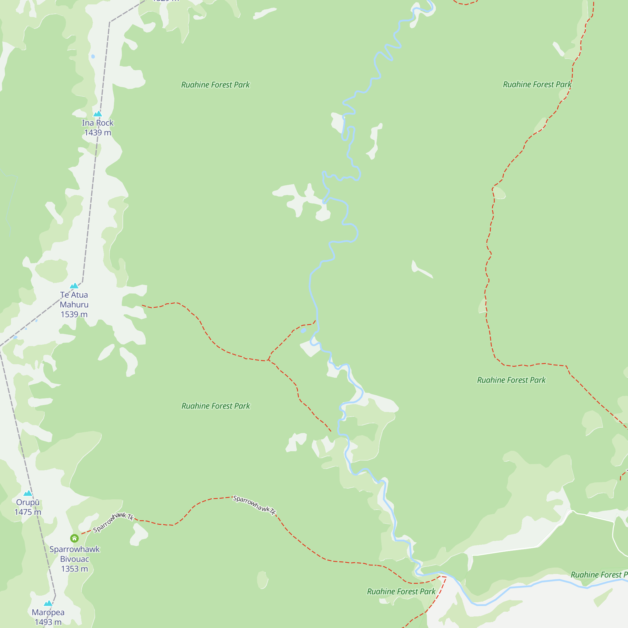 Barlow Hut map