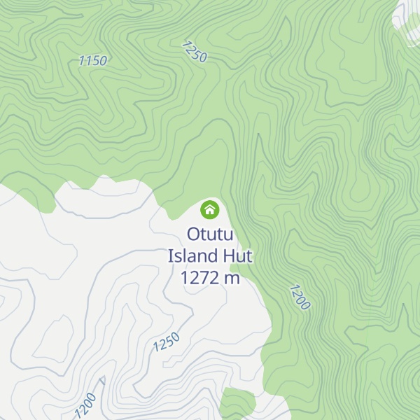 Map of Otutu Island Hut