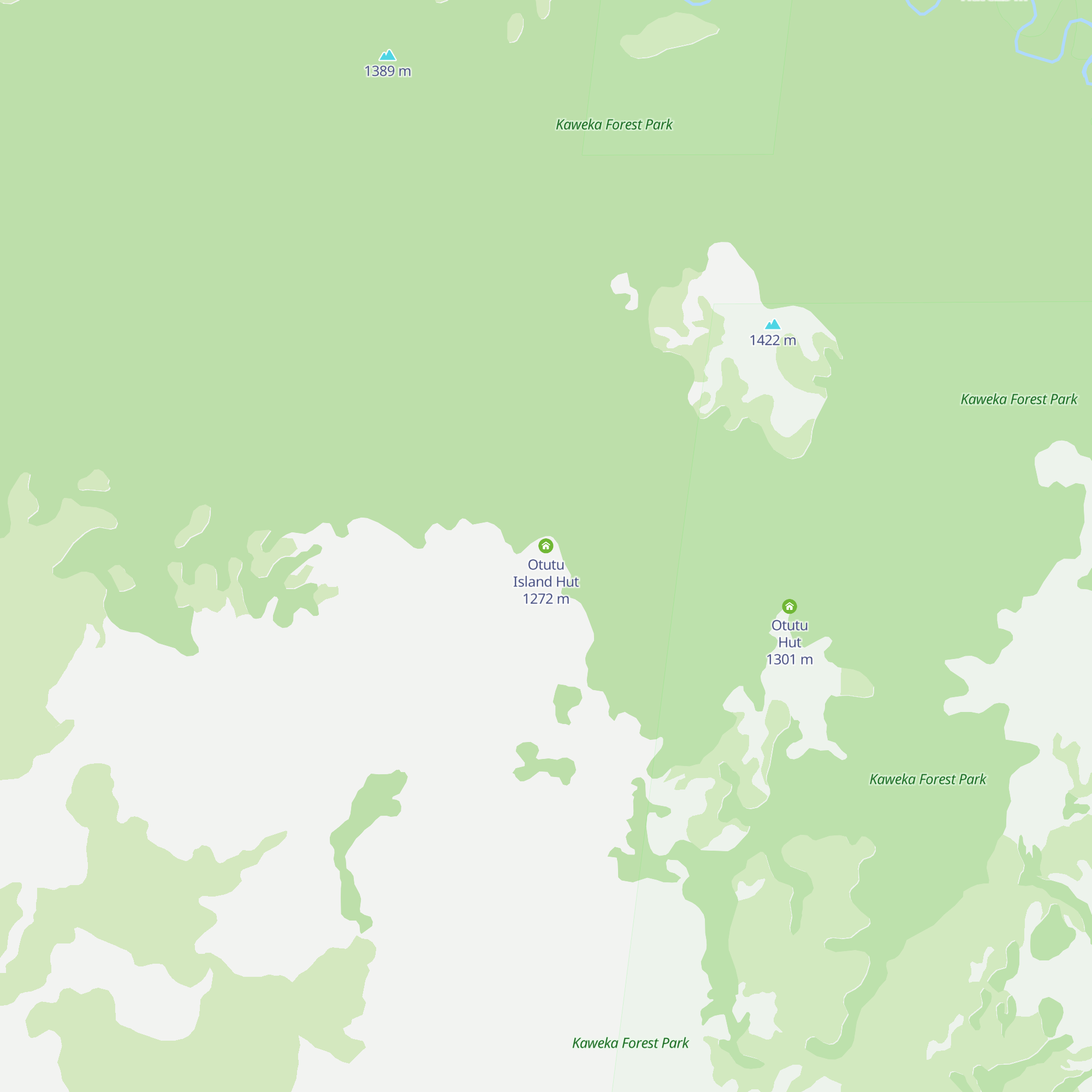 Otutu Island Hut map