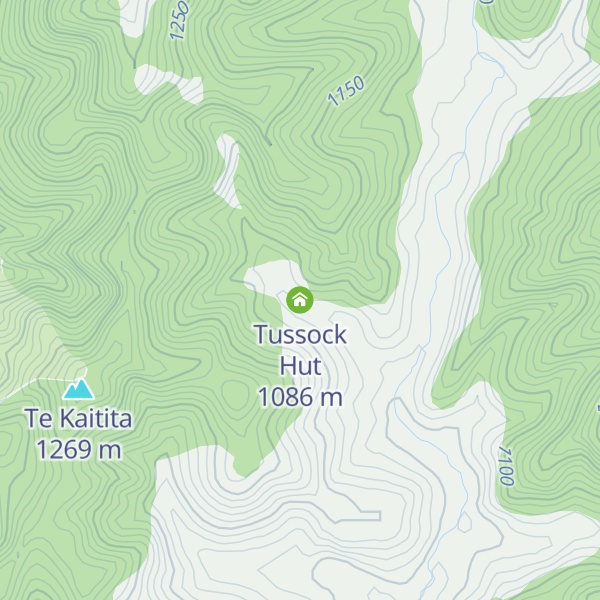 Map of Tussock Hut