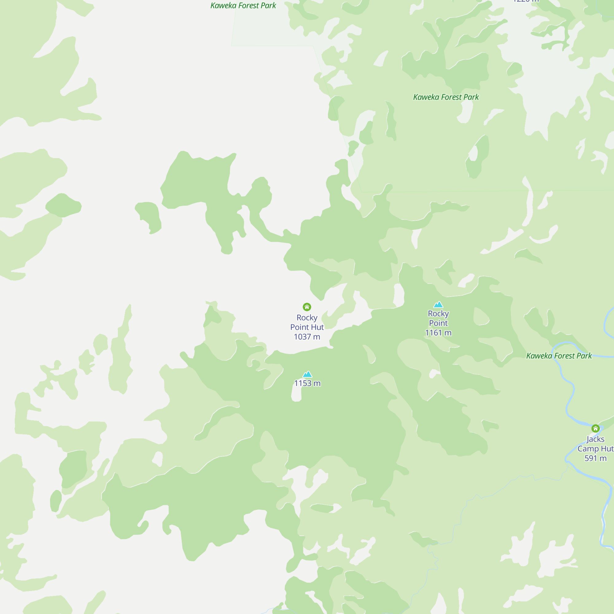 Rocky Point Hut map