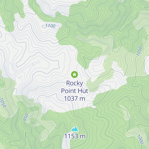 Map of Rocky Point Hut
