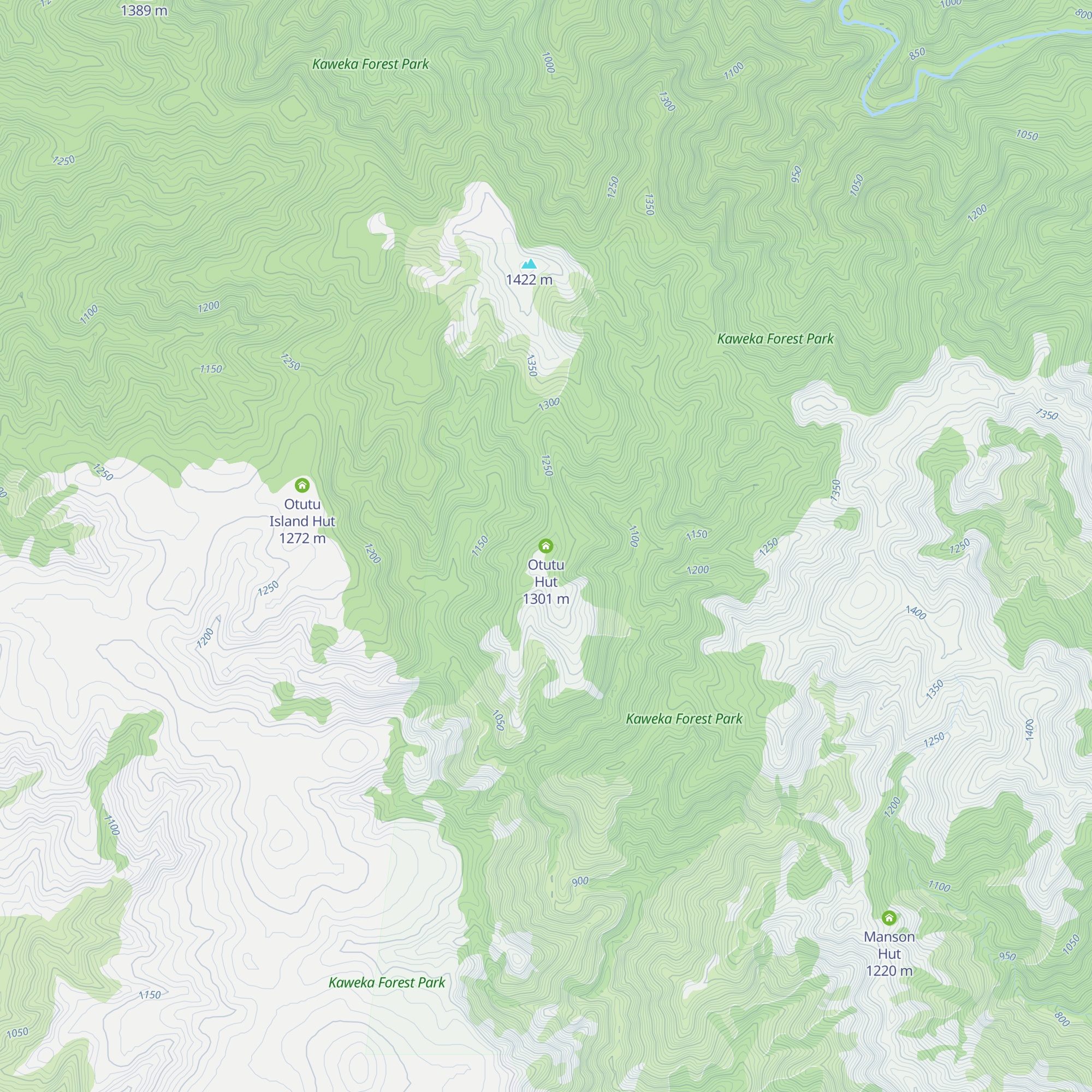 Otutu Hut map