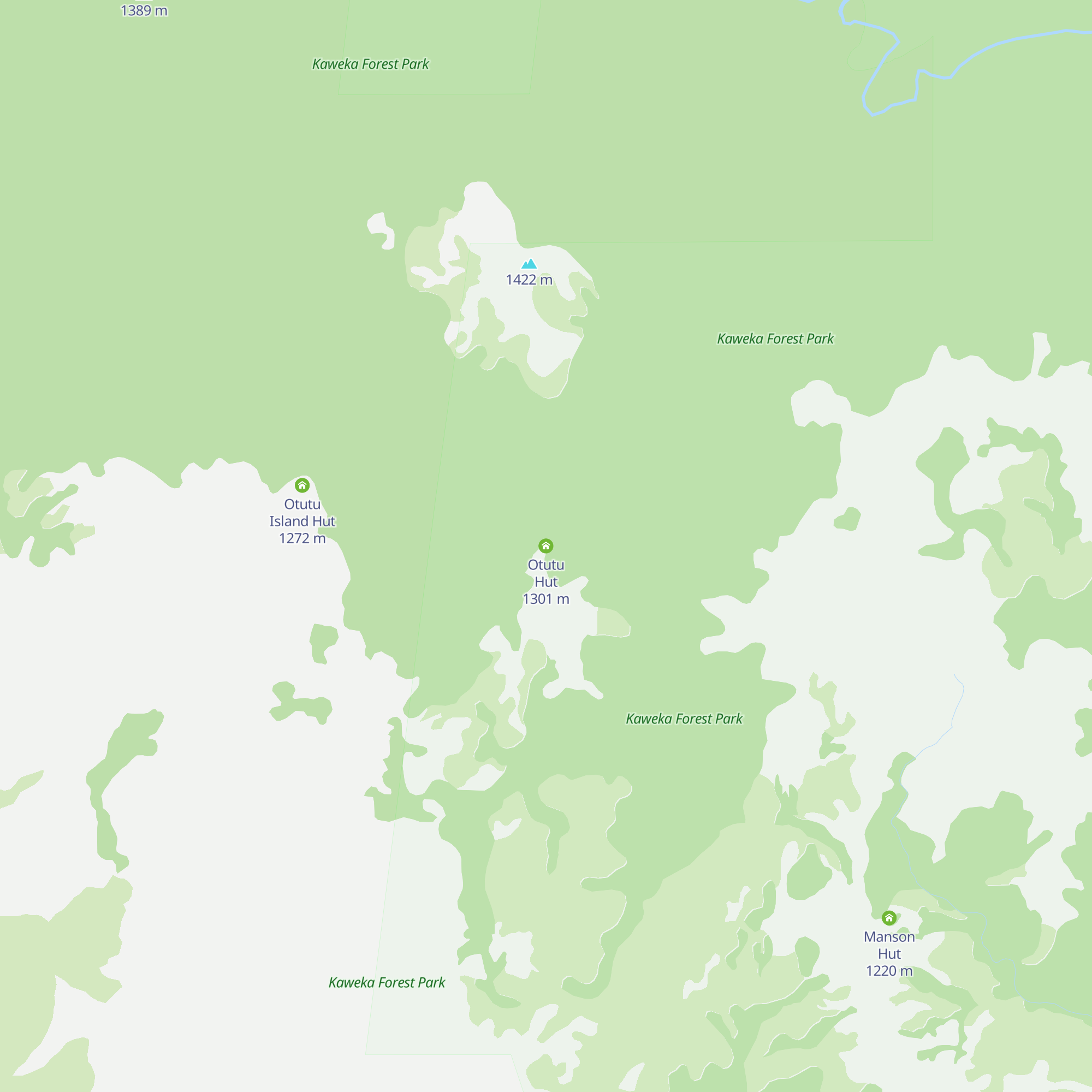 Otutu Hut map