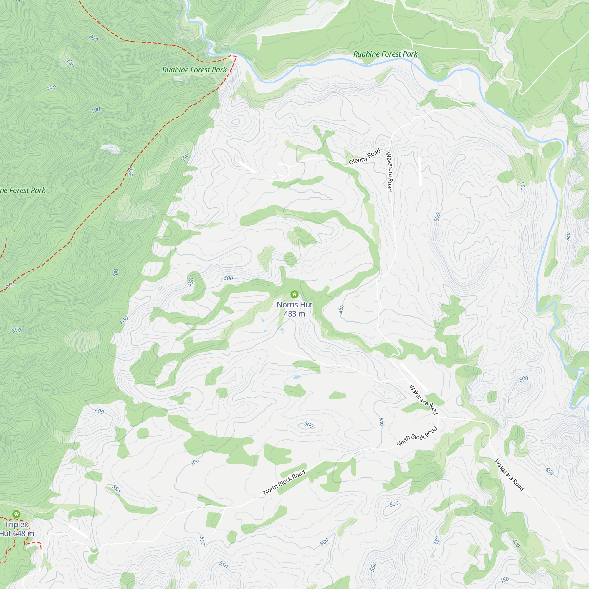 Norris Hut map