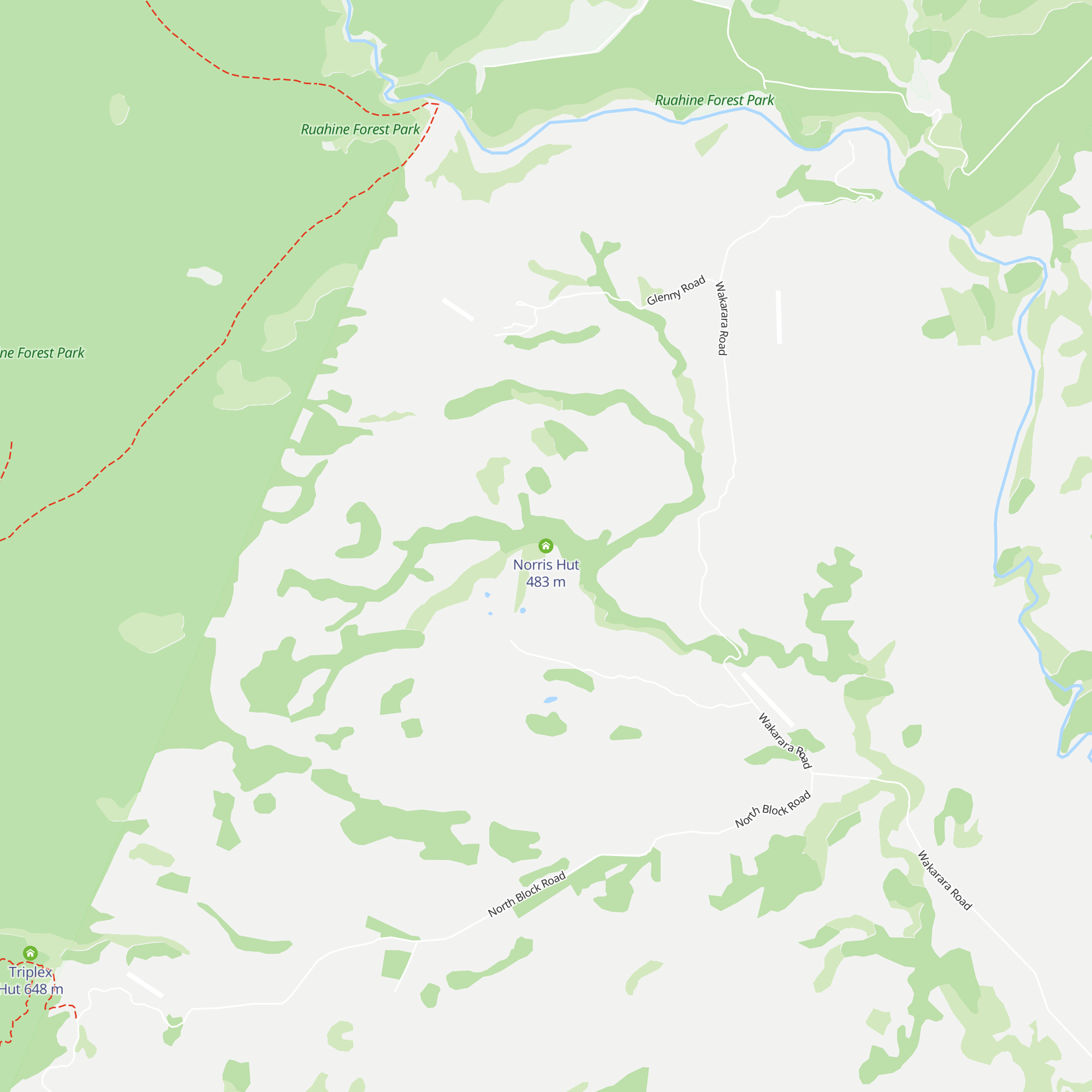 Norris Hut map