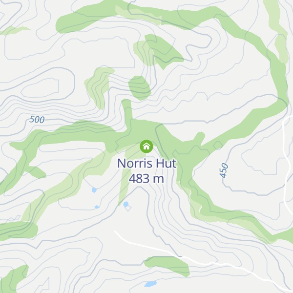 Map of Norris Hut