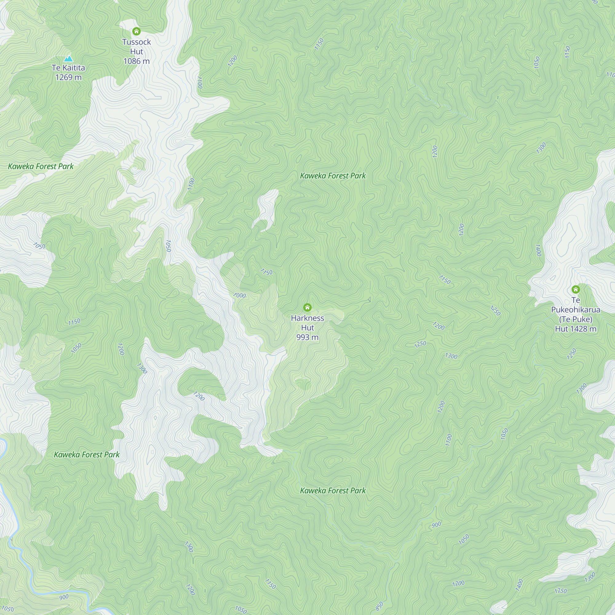 Harkness Hut map