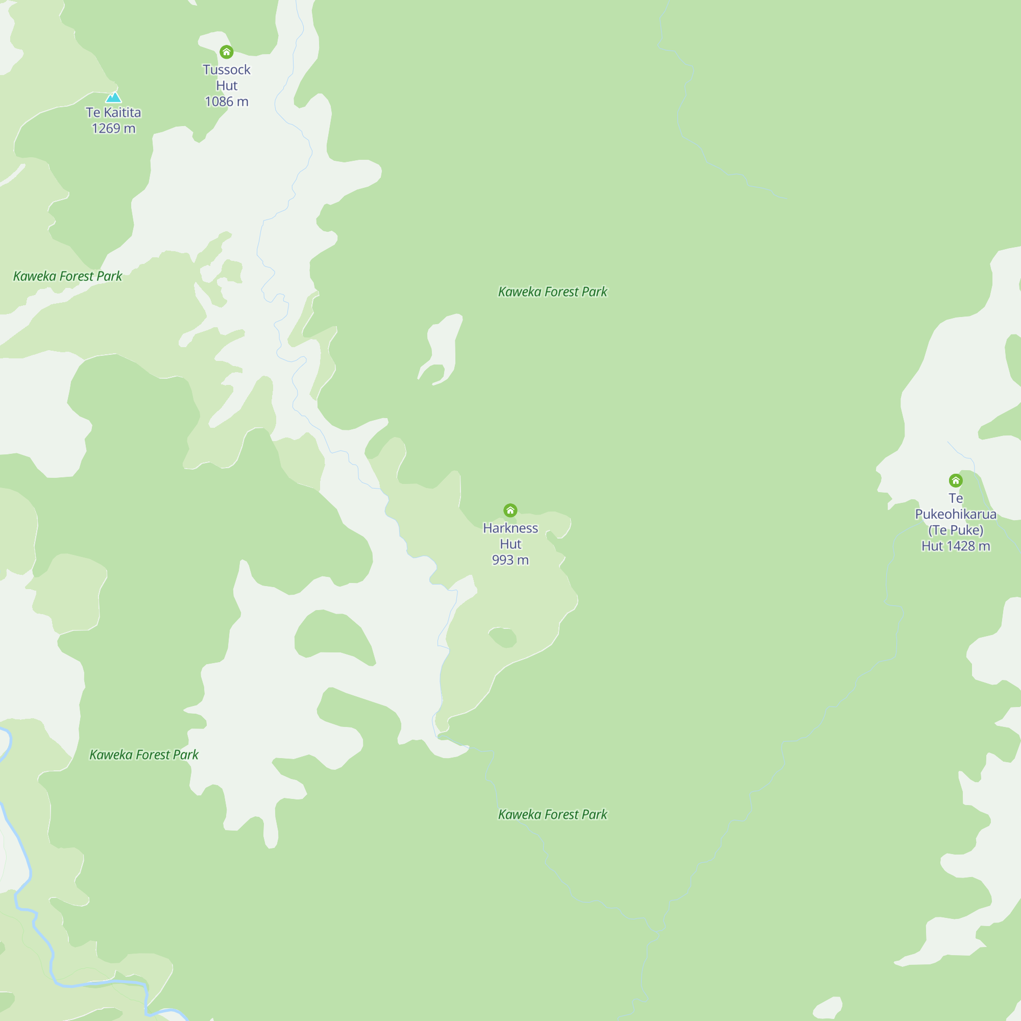 Harkness Hut map