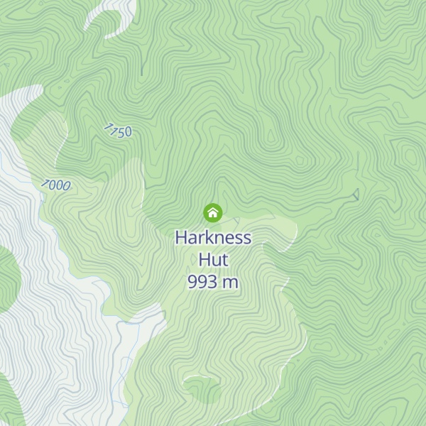Map of Harkness Hut