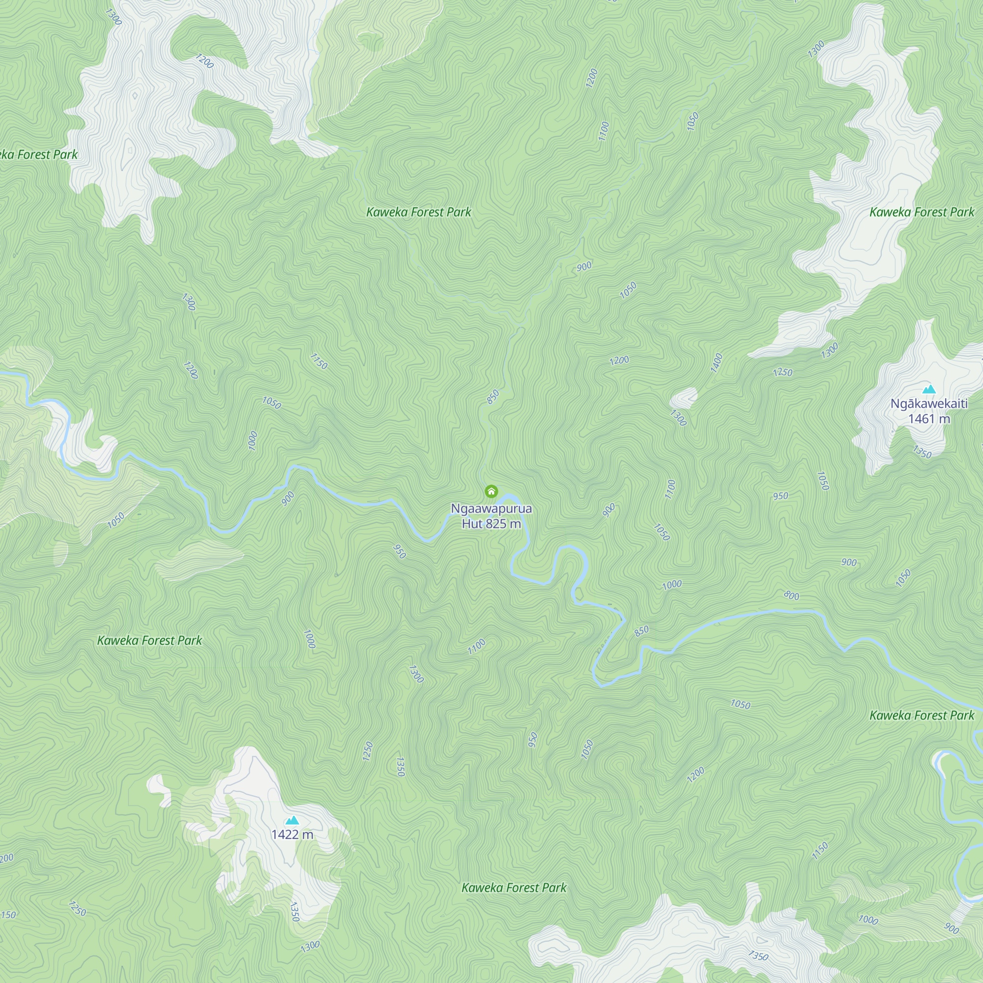 Ngaawapurua Hut map