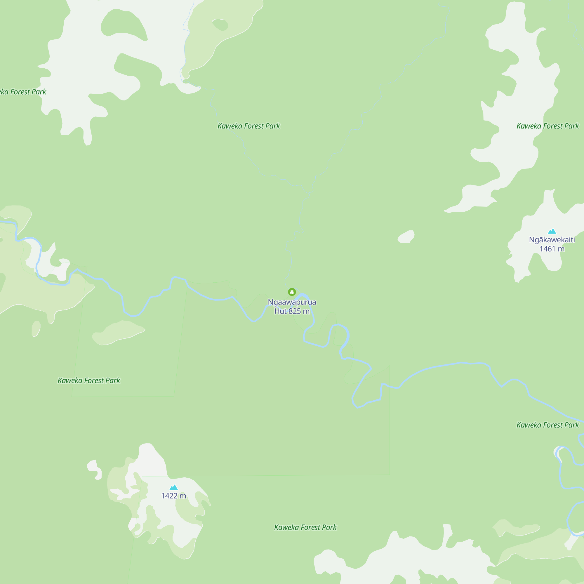 Ngaawapurua Hut map