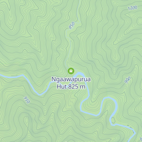 Map of Ngaawapurua Hut