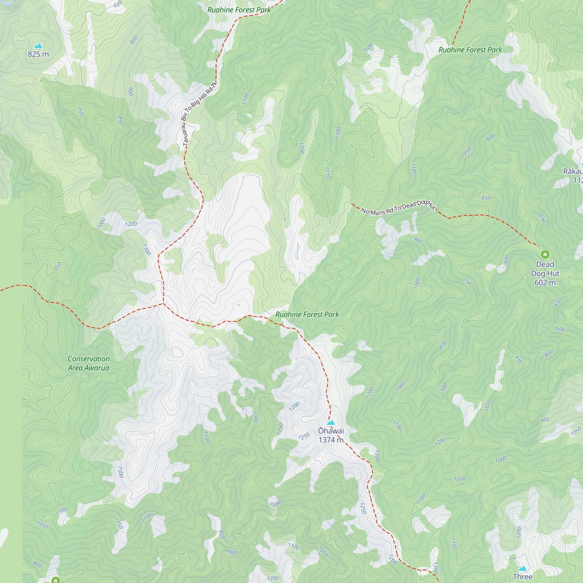 No Mans Hut map