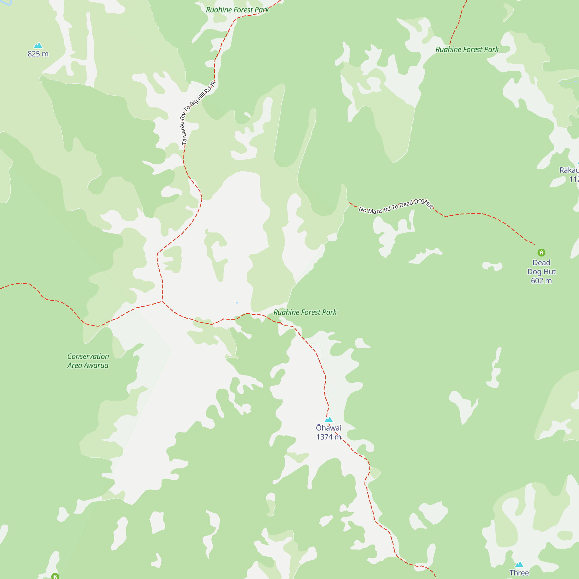 No Mans Hut map