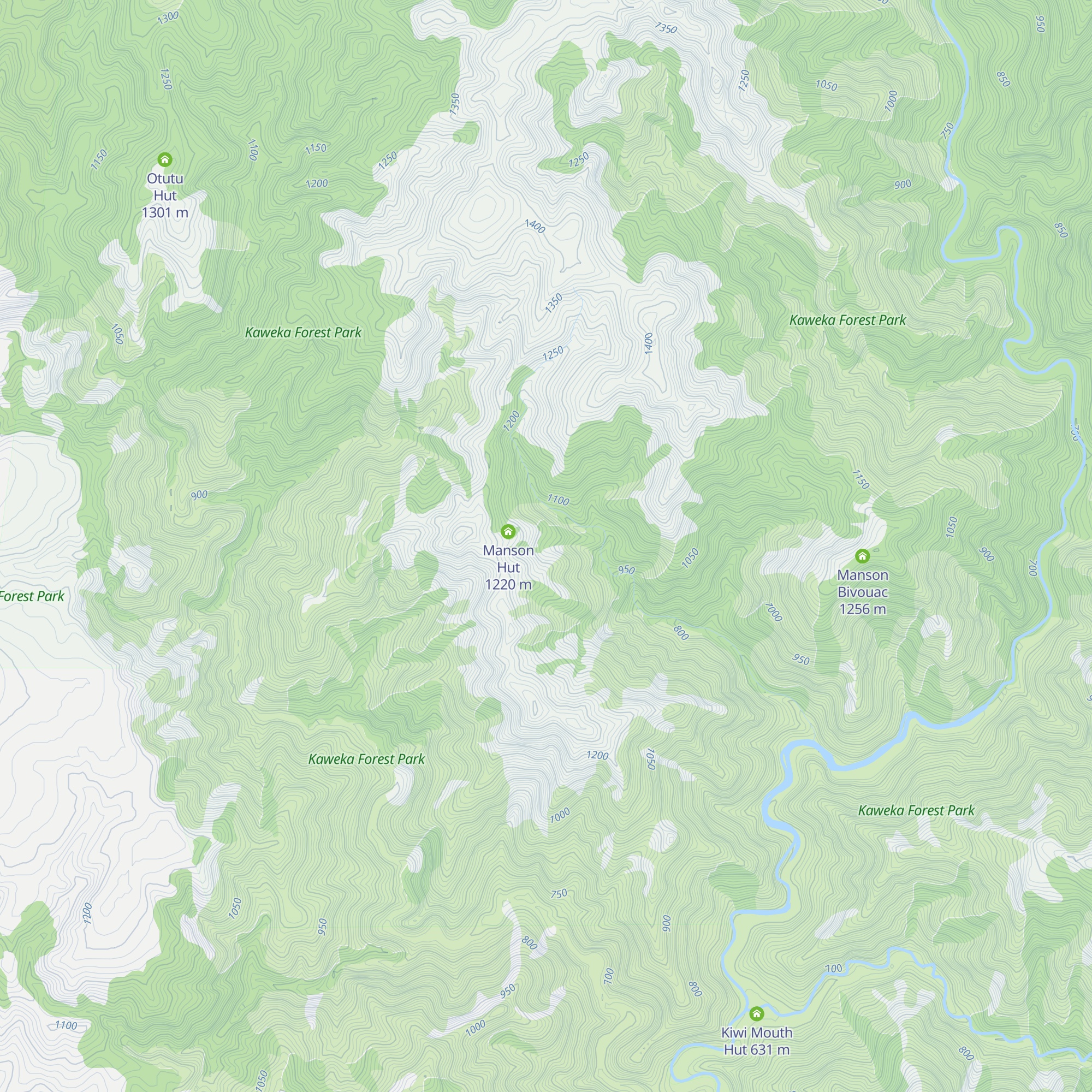 Old Manson Hut (Historic) map