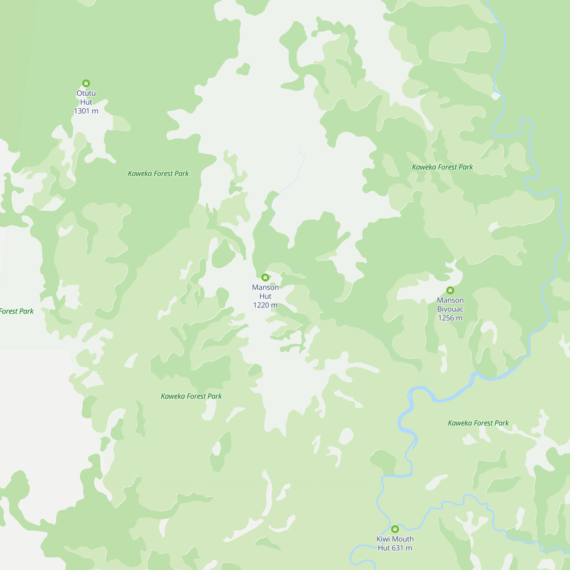 Old Manson Hut (Historic) map