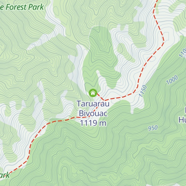 Map of Taruarau Bivouac