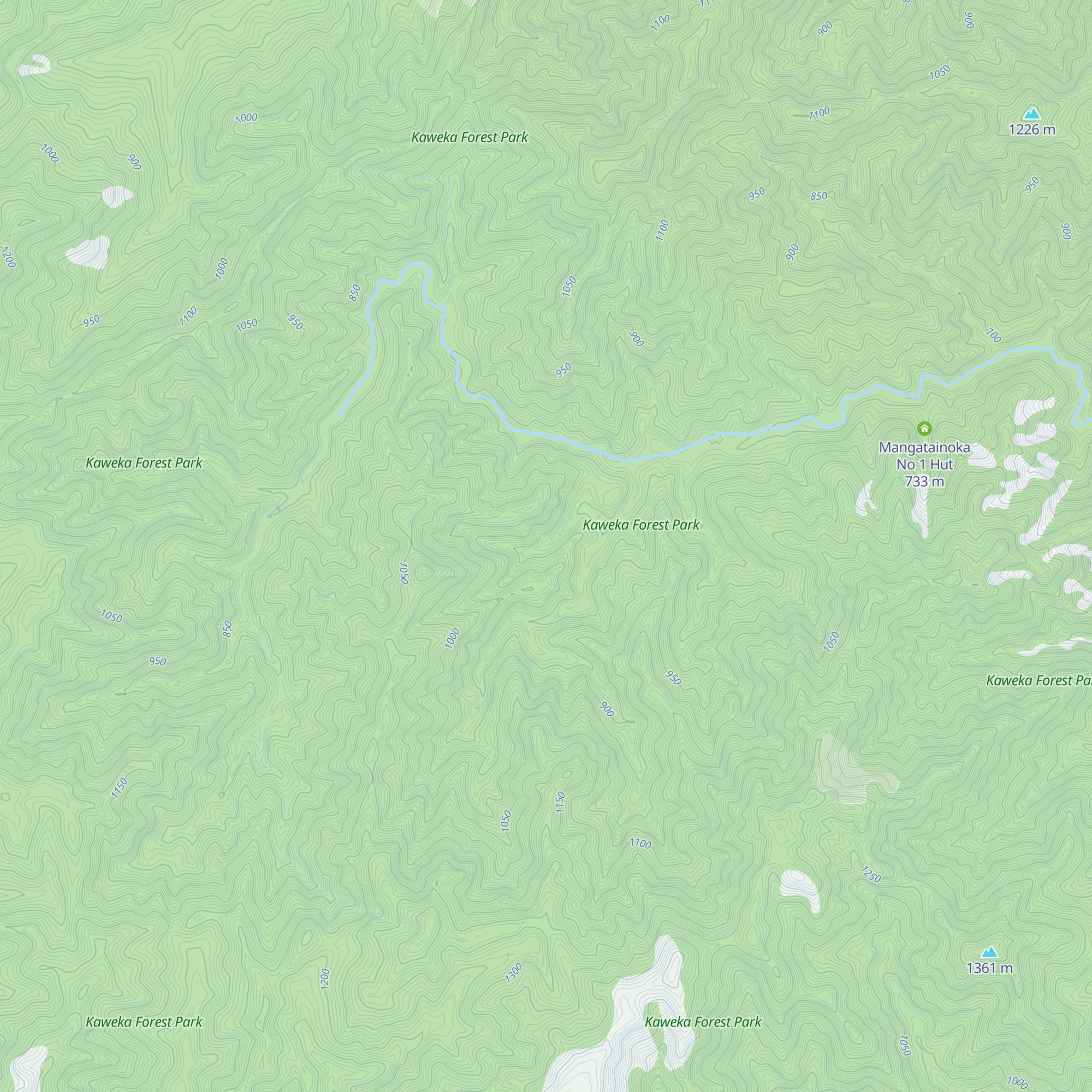 Mangatainoka Heads Shelter map