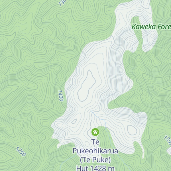 Map of Te Pukeohikarua