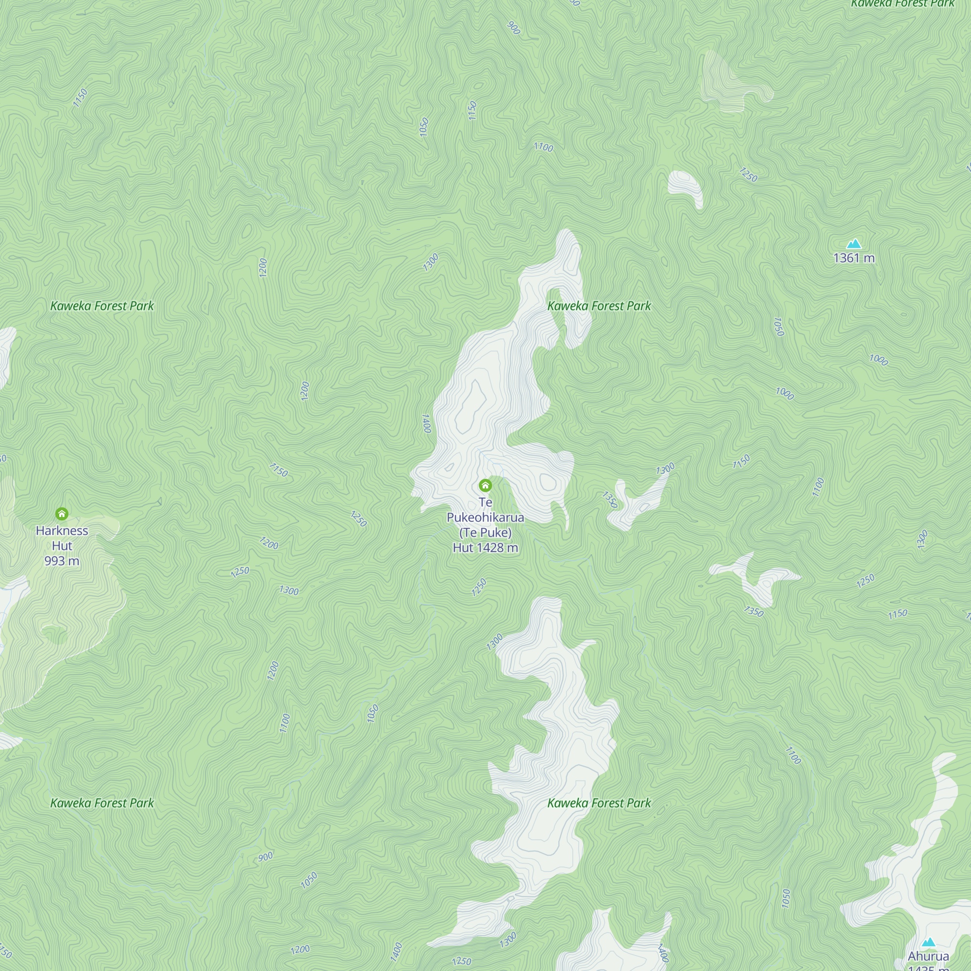 Te Pukeohikarua (Te Puke) Hut map