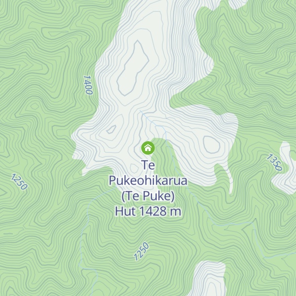 Map of Te Pukeohikarua (Te Puke) Hut