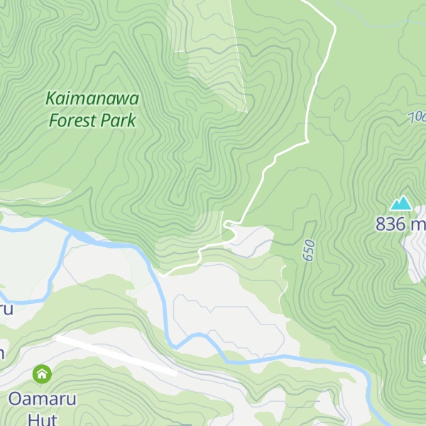 Map of Poronui Hut
