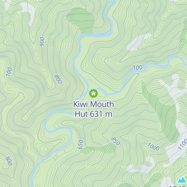 Map of Kiwi Mouth Hut