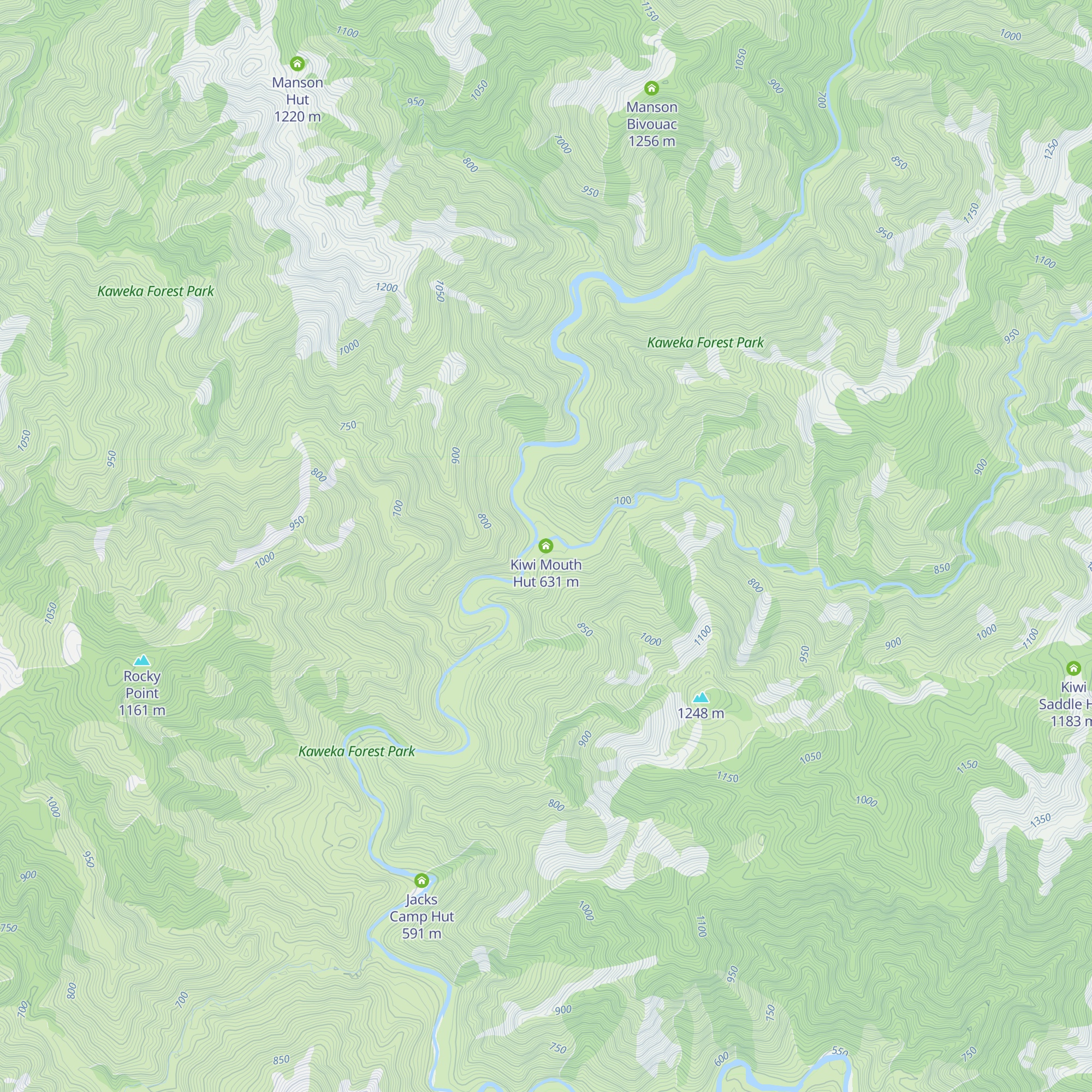 Kiwi Mouth Hut map