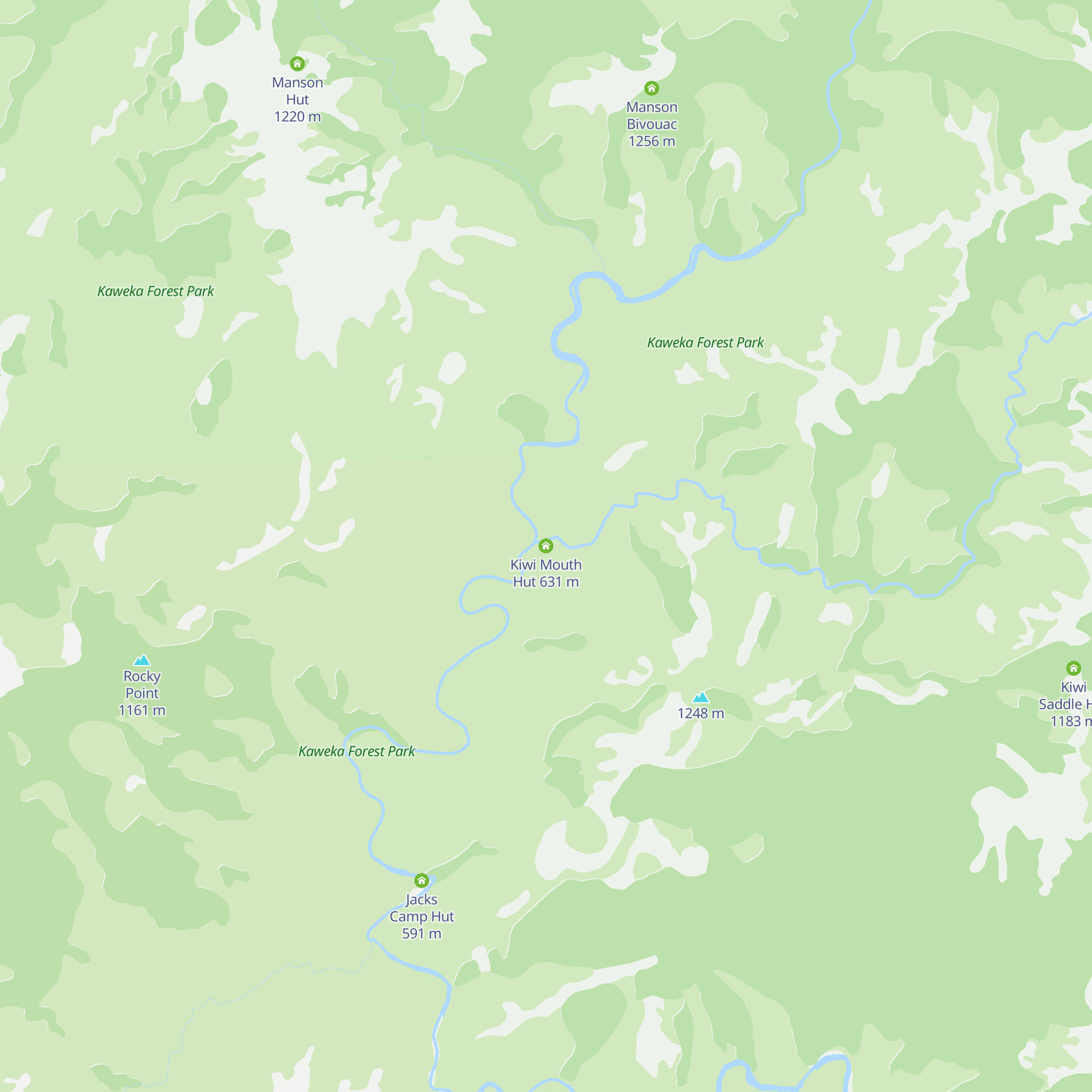Kiwi Mouth Hut map