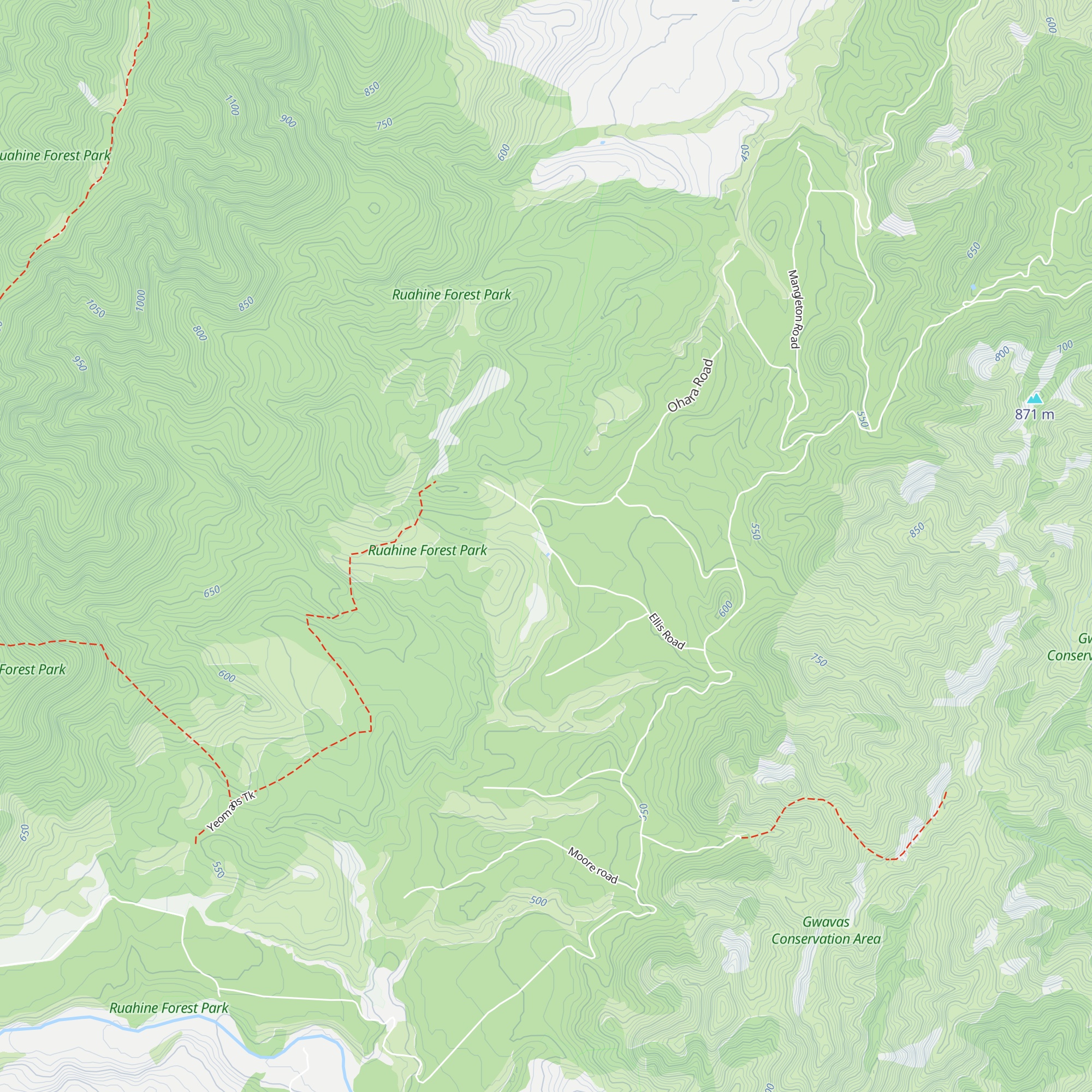 Ellis Hut map