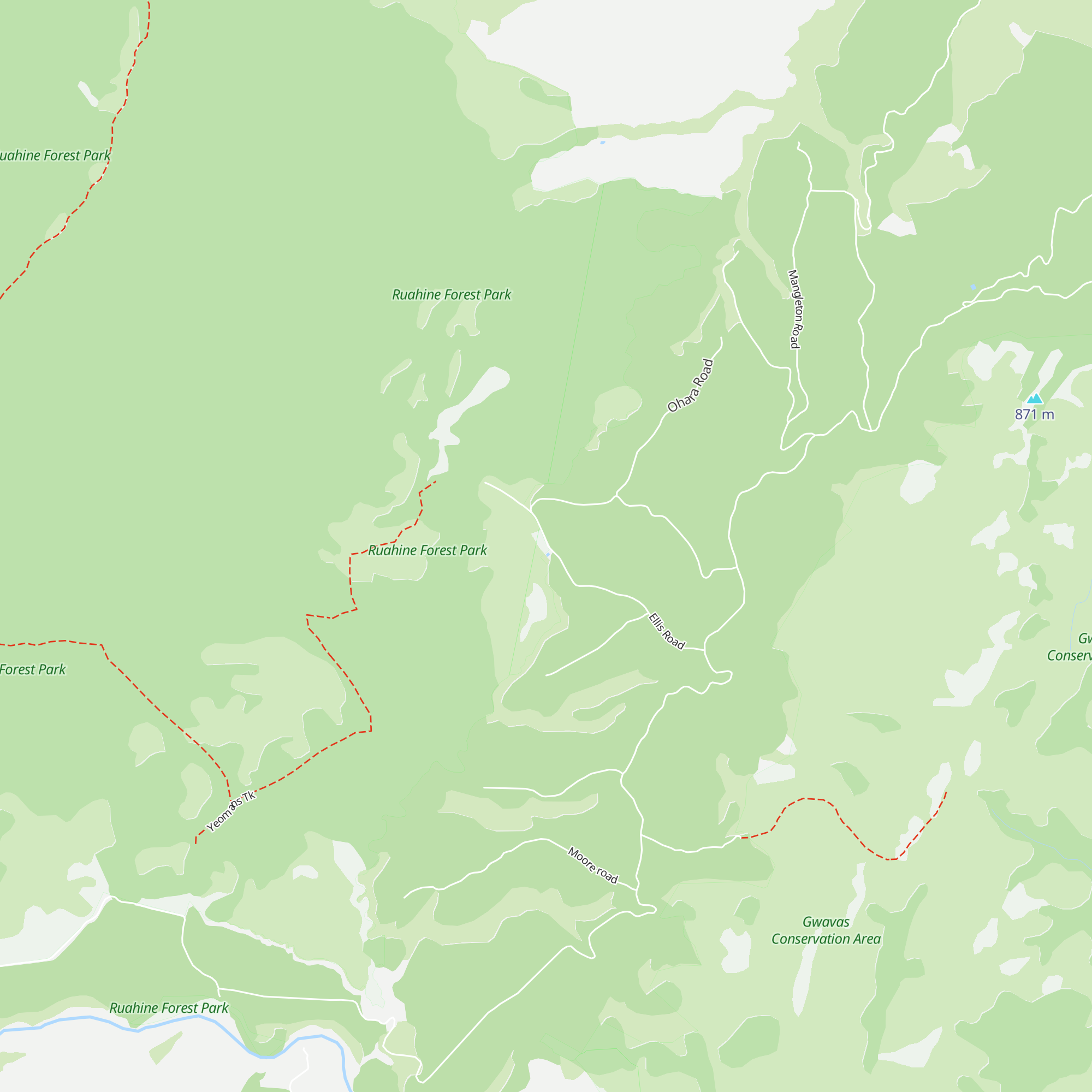 Ellis Hut map