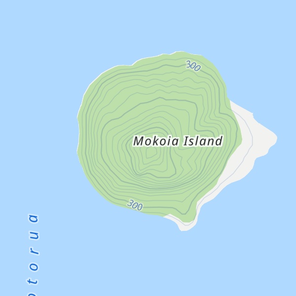 Map of Mokoia Island