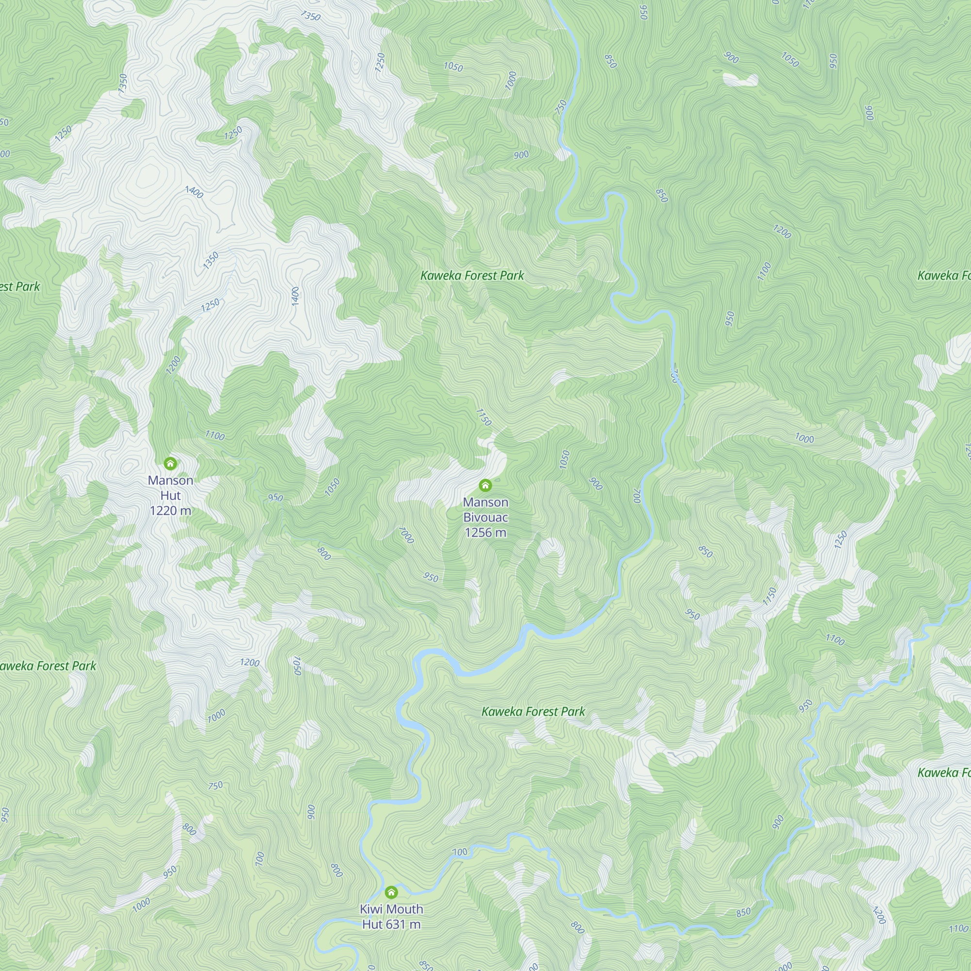 Manson Bivouac map