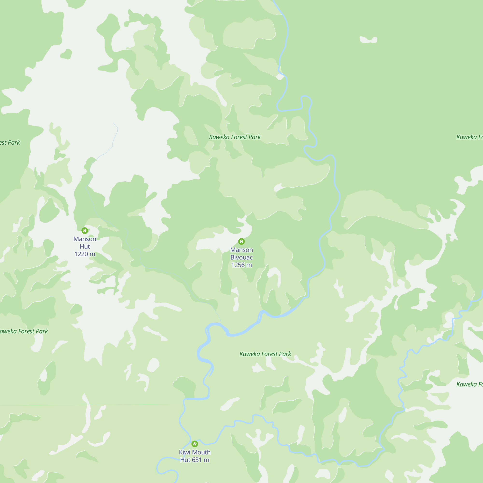 Manson Bivouac map