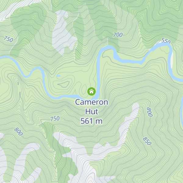 Map of Cameron Hut