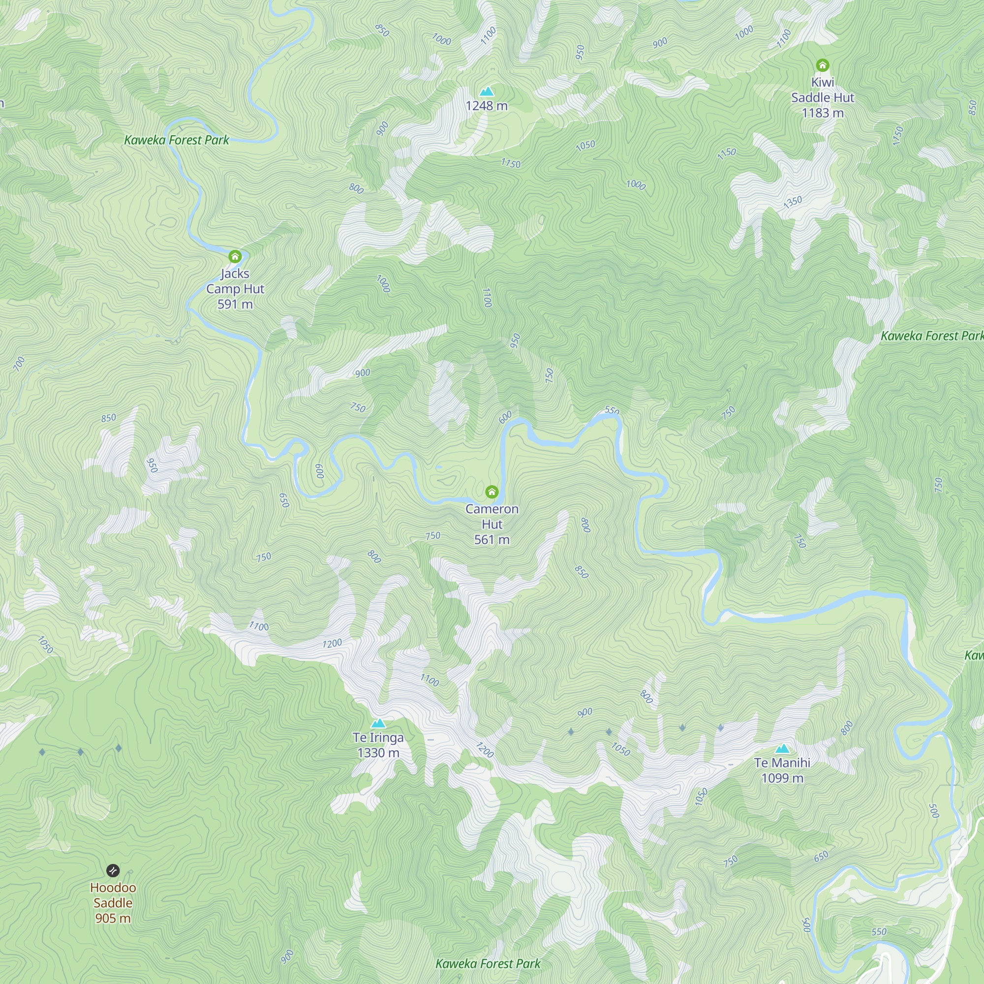 Cameron Hut map