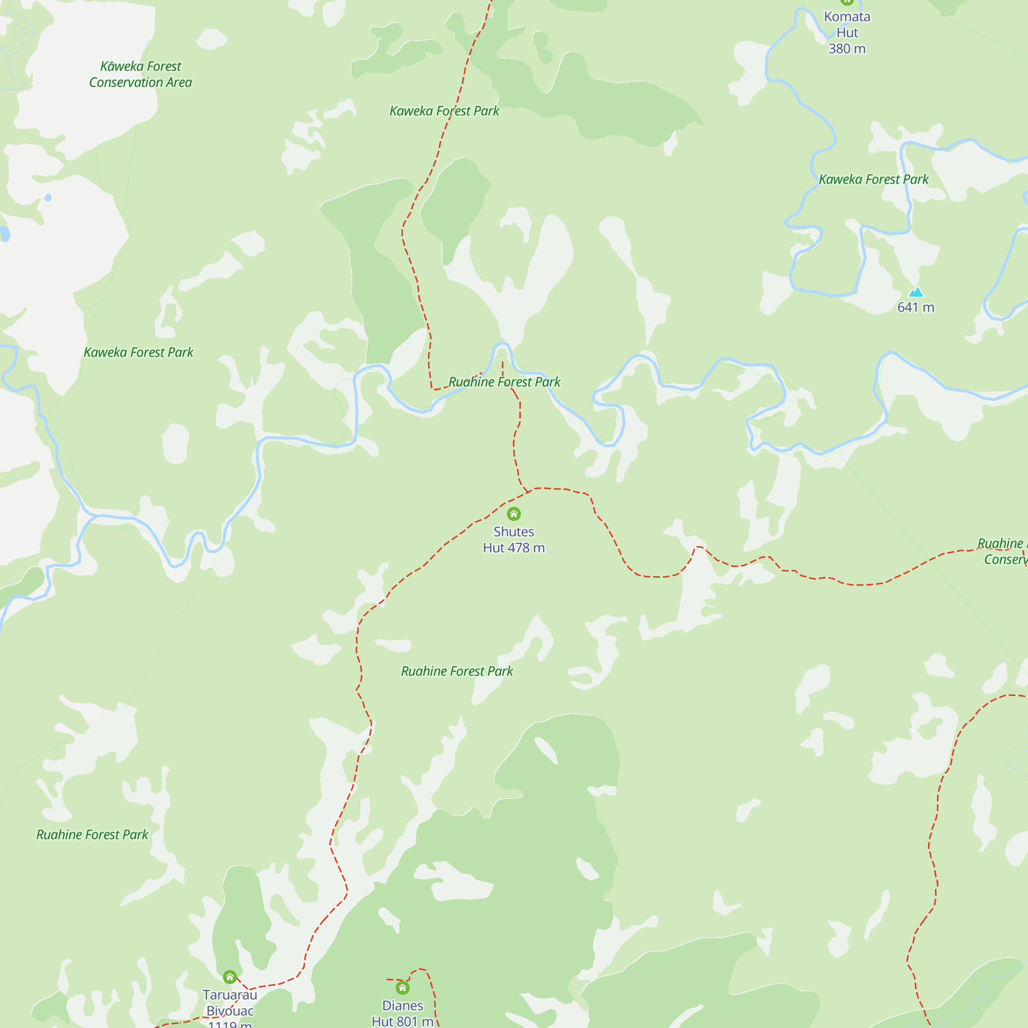 Shutes Hut map