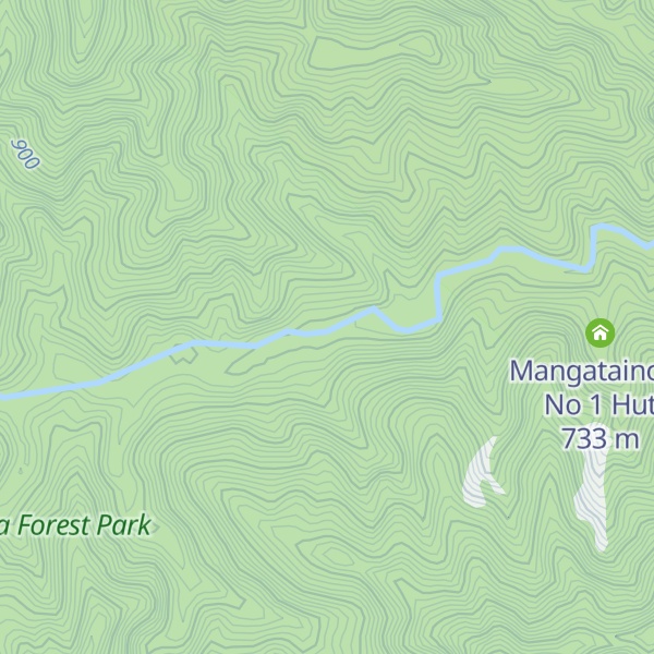 Map of Mangatainoka Hut