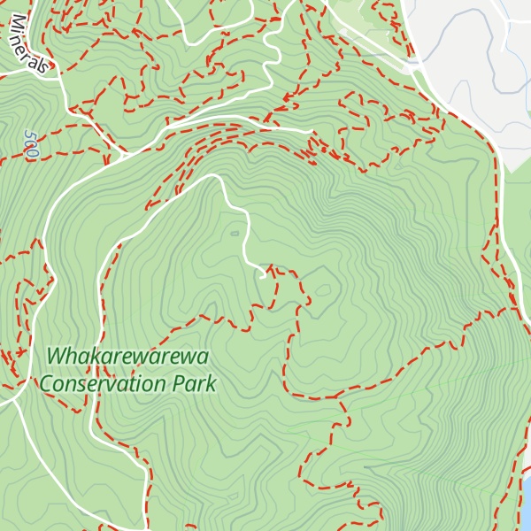 Map of Whakarewarewa Red Woods Mountain