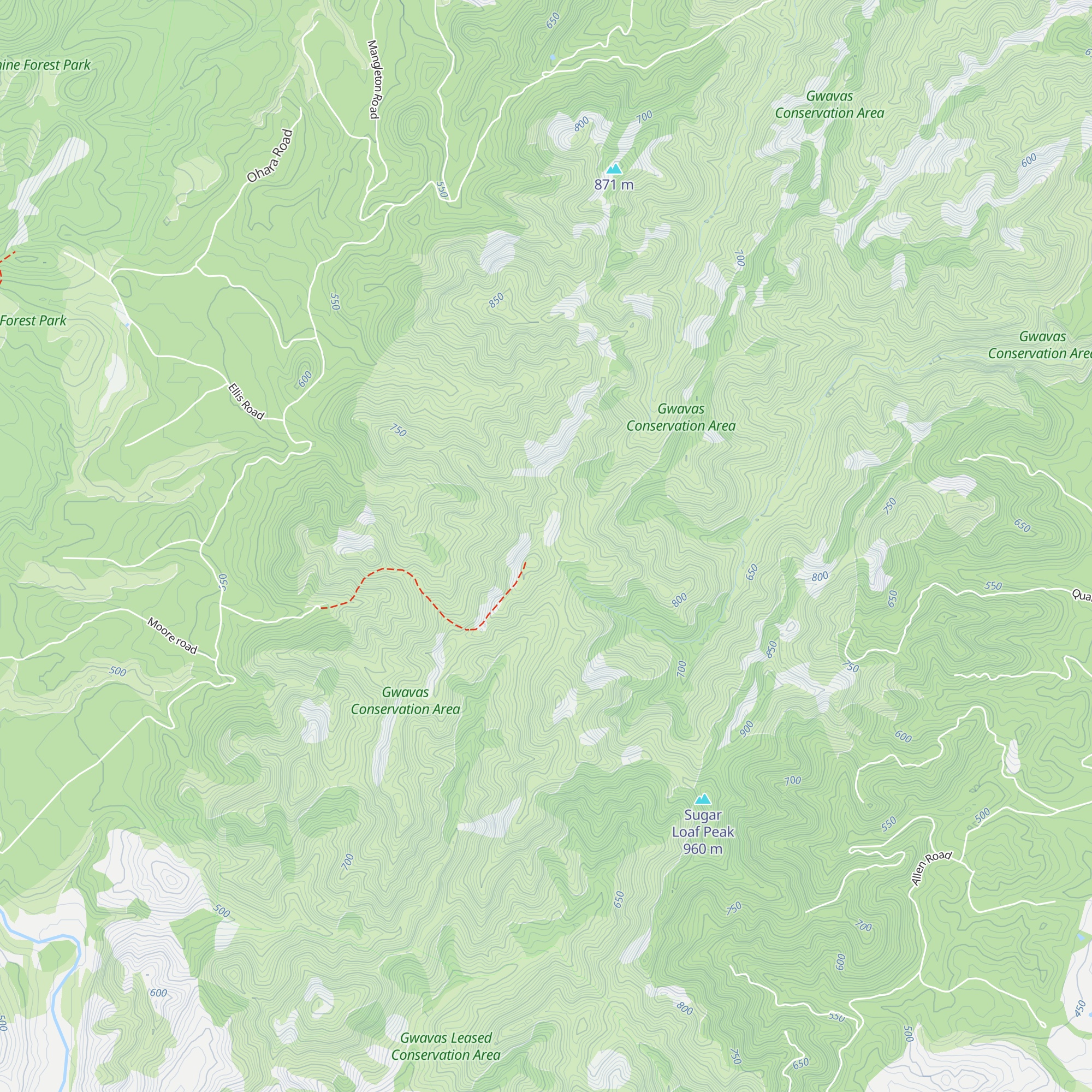 Poutaki Hut map