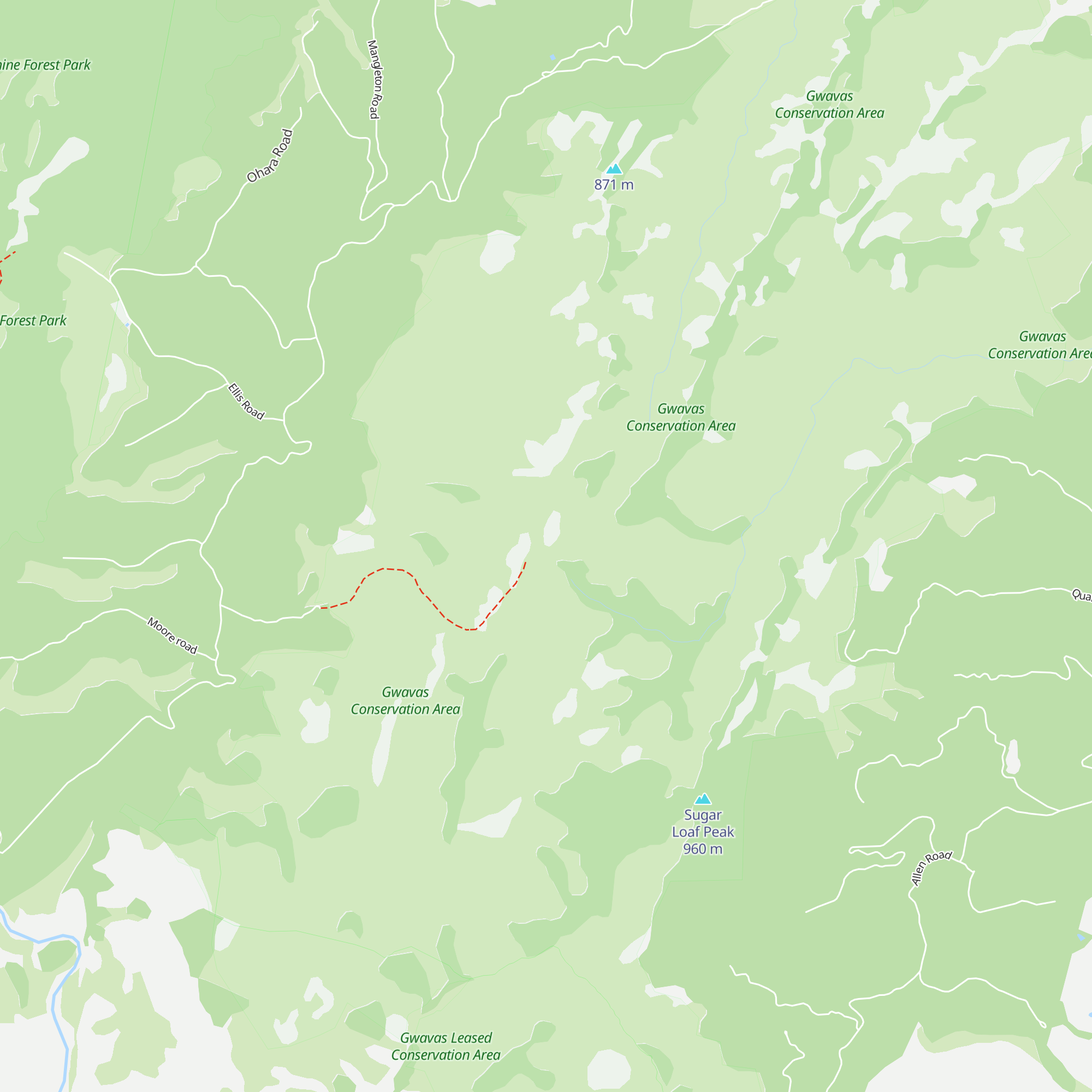 Poutaki Hut map