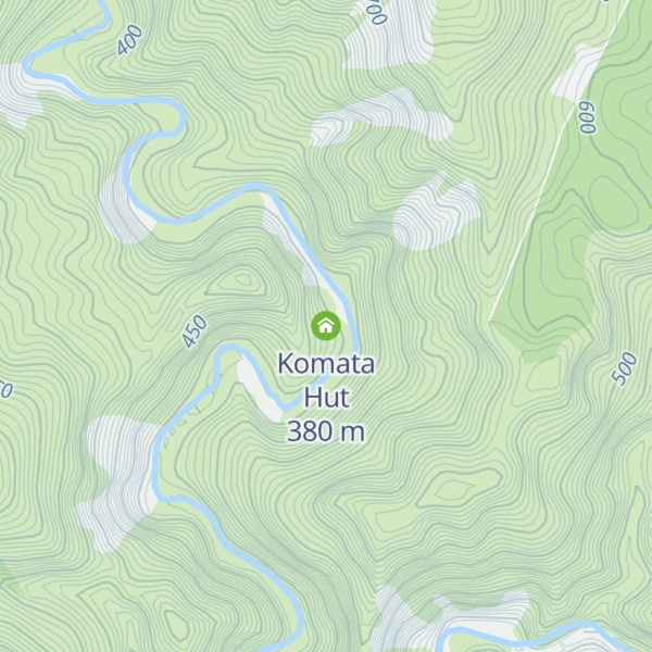 Map of Komata Hut