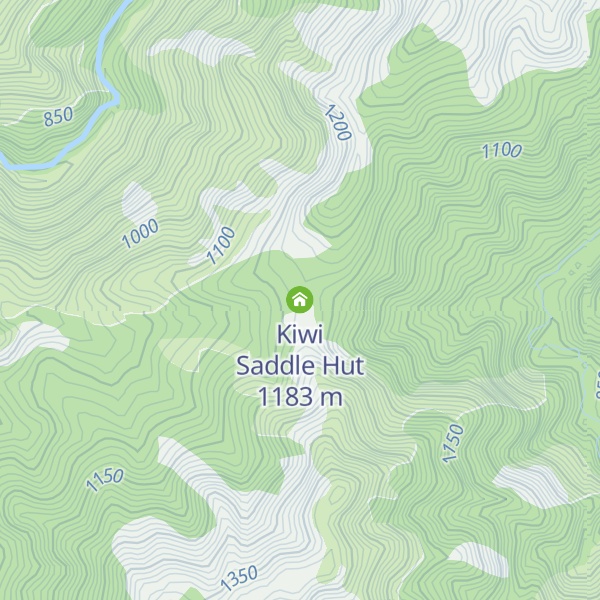 Map of Kiwi Saddle Hut