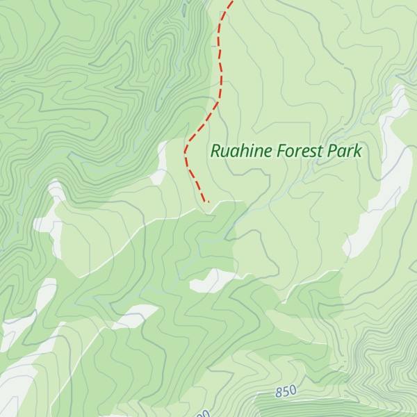 Map of Ruahine Hut